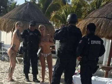 Meksykańska policja w akcji