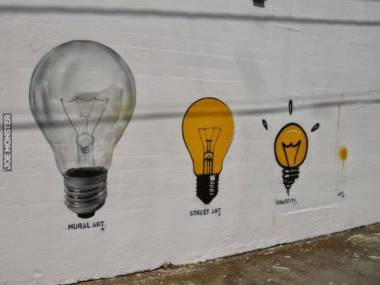 Różnica między graffiti, sztuka uliczną, a prawdziwym muralem
