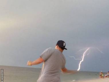 Thor na plaży