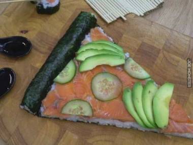 Sushi pizza