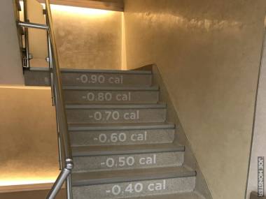 Motywacja do wchodzenia po schodach
