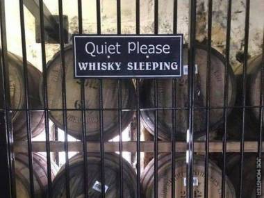 Prosimy o ciszę! Tu śpi whisky