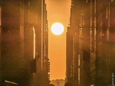 Zachód słońca nad Manhattanem