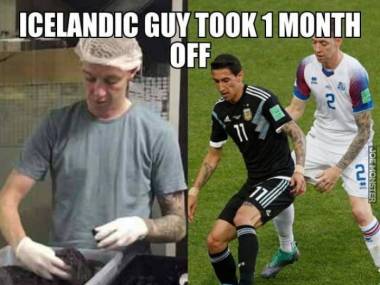 Islandczyk wziął miesiąc urlopu, żeby zagrać na Mundialu