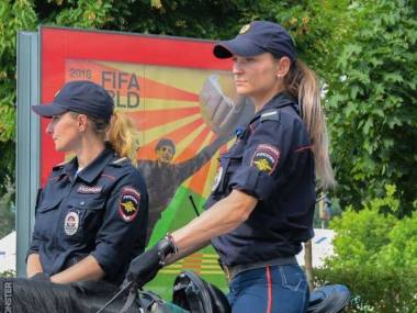 Rosyjskie policjantki na mundialu