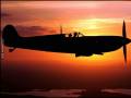 Spitfire Mk IXc o zachodzie słońca