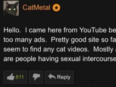 Przyszedłem tutaj z YouTube, ponieważ tam było za dużo reklam