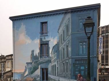 Mural z francuskiej ulicy