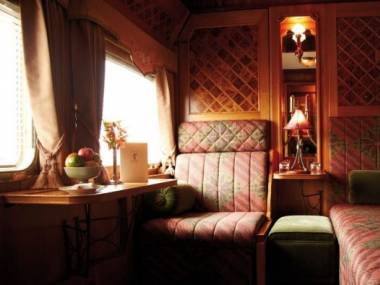 Przedział pasażerski w Orient Expressie