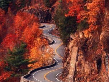 Piękna jesienna trasa