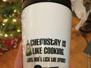 Chemia jest jak gotowanie, tylko nie oblizuj łyżeczki