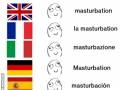 Bicie Niemca po kasku w różnych językach