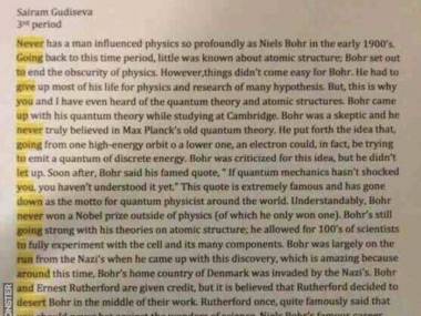 Ukryta wiadomość w artykule o wpływie Nielsa Bohra na współczesną fizykę