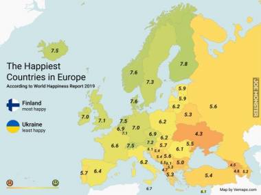 Najszczęśliwsze kraje w Europie