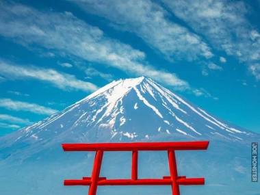 Malownicza góra Fuji w Japonii