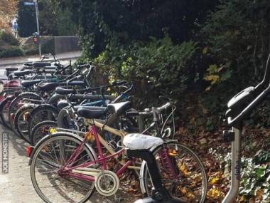 Niebezpieczna dzielnica - kola od rowerów kradną
