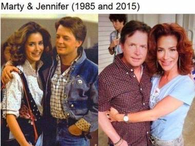 Marty i Jennifer 1985 i 2015